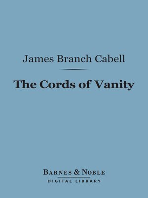 cover image of The Cords of Vanity (Barnes & Noble Digital Library)